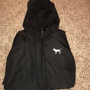 VS PINK Black Anorak Size Xsmall/Small